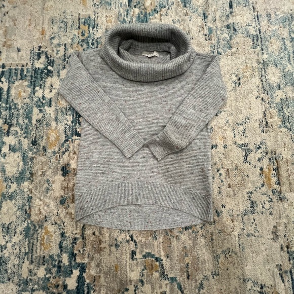 🌿🍁🌱Ann Taylor Loft Cowl Neck Gray Sweater - XSP Petites - Picture 5 of 14